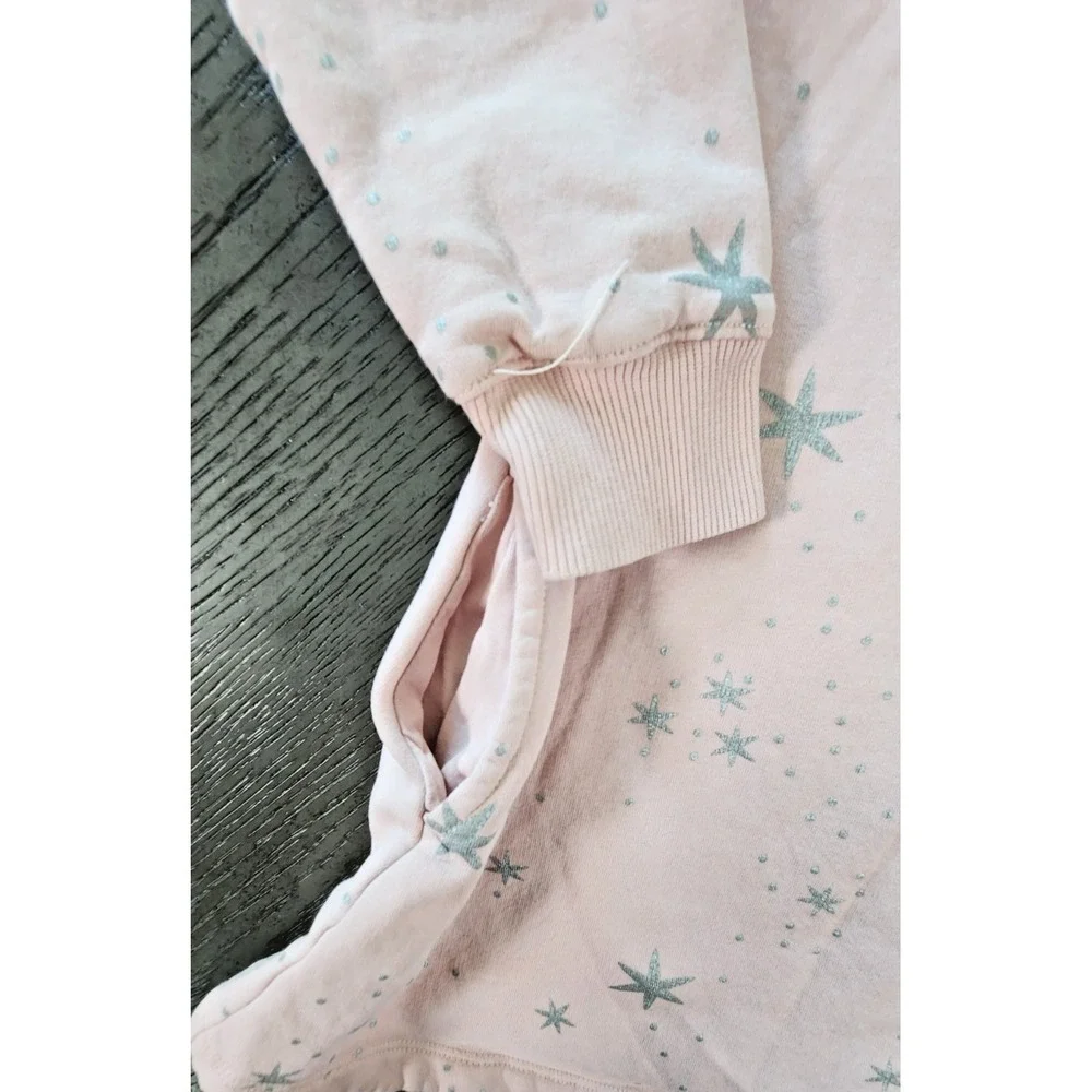Hanna Andersson Pink Silver Stars Dress Girls Size 100/4